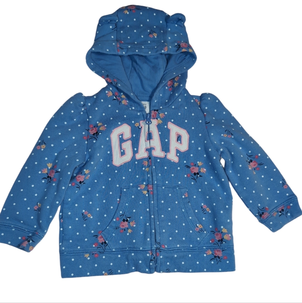 Gap, girls' floral sweater size 12-18 months